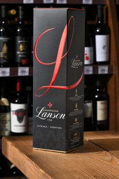 Lanson Black Label Brut gift box - шампанское Лансон Блэк Блэк Лейбл Брют 0.75 л в п/у