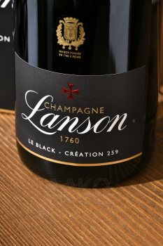 Lanson Black Label Brut gift box - шампанское Лансон Блэк Блэк Лейбл Брют 0.75 л в п/у