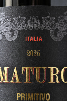 Castellani Brondello Maturo Primitivo - вино Кастеллани Бронделло Матуро Примитиво 0.75 л красное полусухое