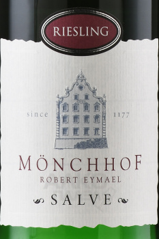 Monchhof Salve Riesling - вино Менхоф Салве Рислинг 0.75 л белое полусладкое