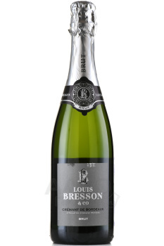 Louis Bresson & Co Cremant de Bordeaux Brut - игристое вино Луи Бресон энд Ко Креман де Бордо Брют 0.75 л белое брют