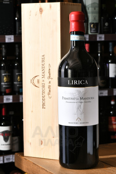Lirica Primitivo di Manduria DOC - вино Лирика Примитиво ди Мандурия ДОК 3 л красное сухое