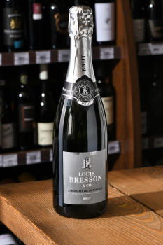 Louis Bresson & Co Cremant de Bordeaux Brut - игристое вино Луи Бресон энд Ко Креман де Бордо Брют 0.75 л белое брют