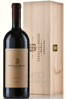 Terre del Bruno Gorgoli Toscana - вино Терре дель Бруно Горголи Тоскана 1.5 л красное сухое в д/у