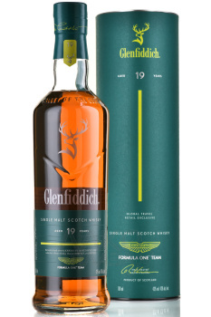 Glenfiddich 19 Year Old Aston Martin Formula One Team Limited Edition - виски Гленфиддик Астон Мартин Команда Формулы Один 19 лет 0.7 л в тубе