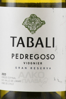 Tabali Pedregoso Gran Reserva Viognier - вино Табали Педрегосо Гран Резерва Вионье 0.75 л белое сухое