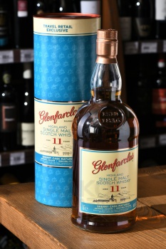 Glenfarclas 11 Years Old - виски Гленфарклас 11 лет 1 л в тубе
