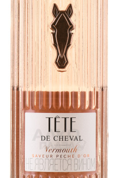 Tete de Cheval Vermouth Rose Peche d’Or - вермут Тет де Шеваль Савёр Пеш д’Ор Персик 0.75 л розовый сладкий