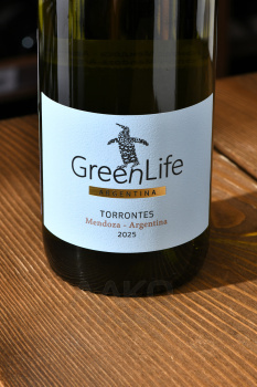 GreenLife Torrontes Mendoza Argentina - вино ГринЛайф Торронтес Мендоса Аргентина 0.75 л белое сухое