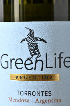 GreenLife Torrontes Mendoza Argentina - вино ГринЛайф Торронтес Мендоса Аргентина 0.75 л белое сухое