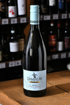 GreenLife Malbec Mendoza Argentina - вино ГринЛайф Мальбек Мендоса Аргентина 0.75 л красное сухое