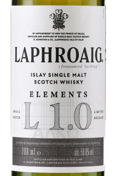 Laphroaig Elements L1.0 - виски Лафройг Элементс Л 1.0 0.7 л в п/у