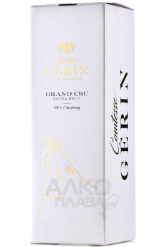 Comtesse Gerin Grand Cru Chardonnay - шампанское Комтесс Жерин Гран Крю Шардоне 0.75 л белое экстра брют в п/у