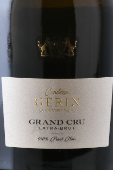 Comtesse Gerin Grand Cru Pinot Noir - шампанское Комтесс Жерин Гран Крю Пино Нуар 0.75 л белое экстра брют в п/у