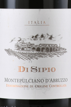 Di Sipio Montepulciano d’Abruzzo DOC - вино Ди Сипио Монтепульчано д’Абруццо 0.75 л красное полусухое