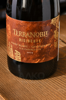 TerraNoble Disidente Pinot Blanc Chardonnay - вино ТерраНобле Дисиденте Пино Блан Шардоне 0.75 л белое сухое