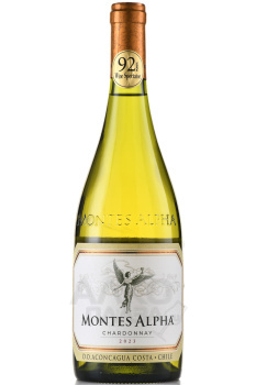 Montes Alpha Chardonnay - вино Монтес Альфа Шардоне 0.75 л белое сухое