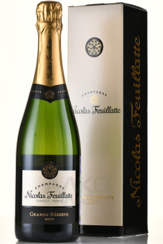 Nicolas Feuillatte Grande Reserve Brut - шампанское Николя Фейатт Гранд Резерв Брют 0.75 л белое брют в п/у