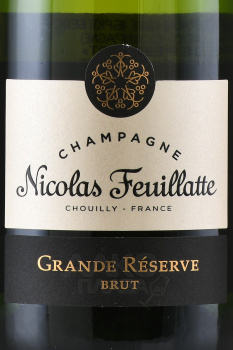 Nicolas Feuillatte Grande Reserve Brut - шампанское Николя Фейатт Гранд Резерв Брют 0.75 л белое брют в п/у