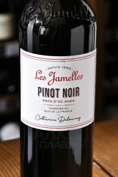 Les Jamelles Pinot Noir - вино Ле Жамель Пино Нуар 0.75 л красное сухое