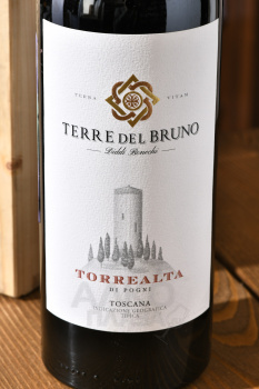 Terre del Bruno Torrealta Cabernet Sauvignon - вино Терре дель Бруно Торреальта Каберне Совиньон 0.75 л красное сухое в д/у