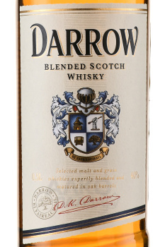 Darrow - виски купажированный Дэрроу 0.5 л + бокал