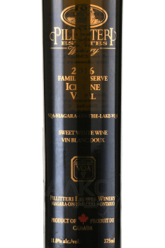 Pillitteri Icewine Family Reserve Vidal - айсвайн Пиллиттери Айсвайн Фэмили Резерв Видал 0.375 л в п/у