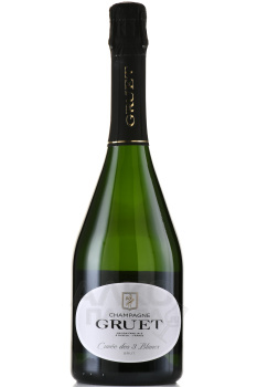 Champagne Gruet Cuvée des 3 Blancs Brut - шампанское Грюэ Кюве де Труа Блан 0.75 л белое брют