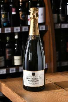 Saint Germain de Crayes Blanc de Blancs Brut - шампанское Сан Жермен де Крэ Блан де Блан 0.75 л белое брют
