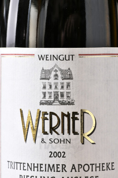 Weingut Werner & Sohn Trittenheimer Apotheke Riesling Auslese - вино Вайнгут Вернер у Зон Триттенхаймер Апотеке Рислинг Ауслезе 0.75 л белое сладкое
