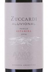 вино Зуккарди Алувьональ Парахе Альтамира 0.75 л этикетка