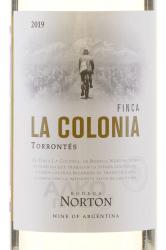 вино Финка Ла Колония Торронтес 0.75 л белое сухое этикетка