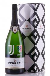 Ferrari Juventus Edition Trento DOC - вино игристое Феррари Ювентус Эдишн Тренто ДОК 1.5 л белое брют в п/у