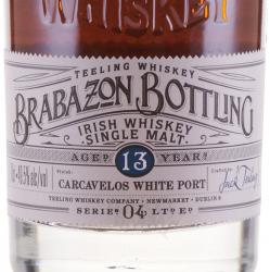 Teeling Brabazon Bottling Single Malt 13 White Port in gift box - виски Тилинг Брабазон Боттлинг Сингл Молт 13 Вайт Порт 0.7 л в п/у