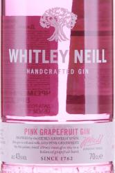 Whitley Neill Pink Grapefruit - джин Уитли Нейл Розовый Грейпфрут 0.7 л