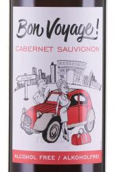 Bon Voyage Cabernet Sauvignon - безалкогольное вино Бон Вояж Каберне Совиньон 0.75 л красное сухое