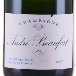 Andre Beaufort Polisy Blanc de Blancs - шампанское Андре Бофор Полизи Блан де Блан 0.75 л белое  брют