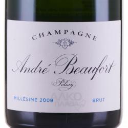 Andre Beaufort Polisy Millesime - шампанское Андре Бофор Полизи Миллезим 0.75 л белое  брют