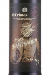 19 Crimes The Banished Dark Red - австралийское вино 19 Краймс Бэништ 0.75 л