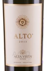 вино Альта Виста Альто красное сухое 0.75 л этикетка