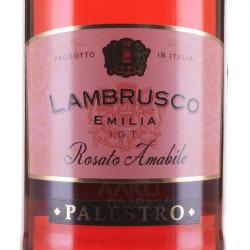 Palestro Lambrusco Emilia IGT Rose Amabile - вино игристое Ламбруско Эмилия Палестро 0.75 л