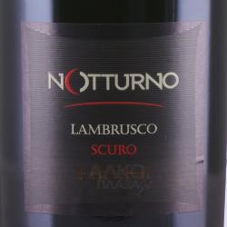 Righi Notturno Scuro Lambrusco Emilia IGT - вино игристое Риги Ноттурно Скуро Ламбруско 0.75 л