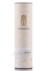 Andresen Colheita gift tube 2003 - портвейн Андресен Колейта 2003 год 0.75 л в тубе