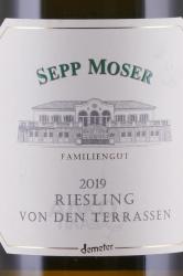 Sepp Moser Riesling Von Den Terrassen - вино Зепп Мозер Рислинг Вон Ден Террассен 0.75 л белое сухое