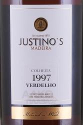 Мадера Justino’s Madeira Colheita Verdelho Medium Dry 0.75 л этикетка