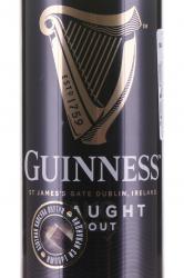 пиво Guinness Draught 0.44 л этикетка