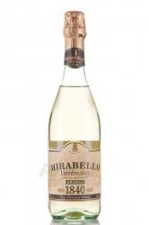 Lambrusco Mirabello Bianco - вино игристое Ламбруско Мирабелло Бьянко 0.75 л белое полусладкое
