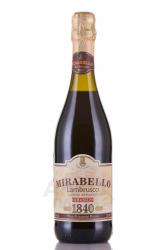 Lambrusco Mirabello Rosso - вино игристое Ламбруско Мирабелло Россо 0.75 л красное полусладкое