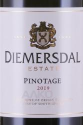 вино Димерсдал Пинотаж 0.75 л красное сухое этикетка