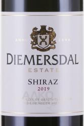 вино Димерсдал Шираз 0.75 л красное сухое этикетка